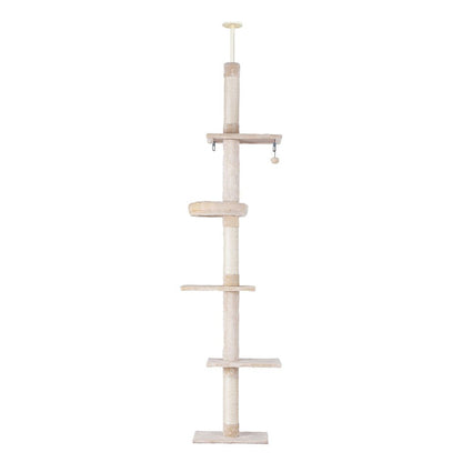 i.Pet Cat Tree 290cm Tower Scratching Cats Post Scratcher Floor to Ceiling Bed