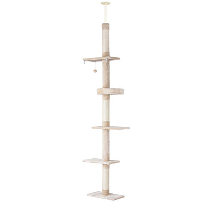 i.Pet Cat Tree 290cm Tower Scratching Cats Post Scratcher Floor to Ceiling Bed