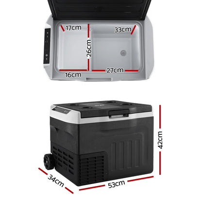 Portable Fridge 30L Bar Fridges Camping Freezer 12V/24V/240V