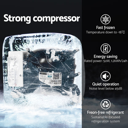 Glacio 100L Portable Fridge Freezer Bar Upright 12V/24V/240V Camping Caravan