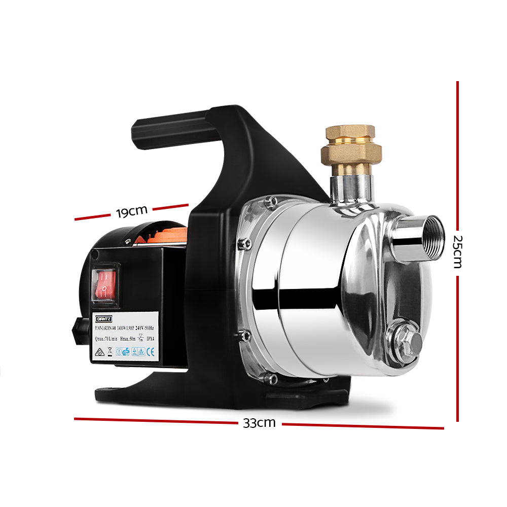 Giantz Garden Water Pump High Pressure 1500W Max. Tank Rain Farm Irrigation House