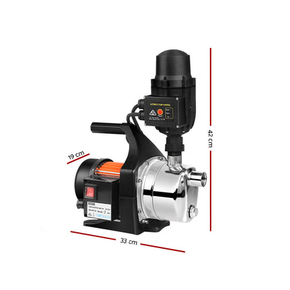 Giantz Garden Water Pump High Pressure 800W Max. Tank Rain Farm Irrigation House Black
