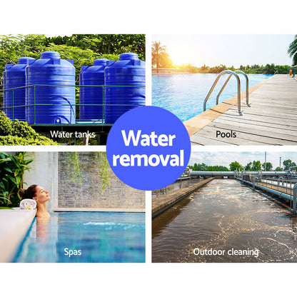 Giantz 2000W Max. Submersible Dirty Water Pump Bore Tank Well Steel Automatic