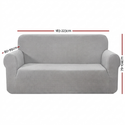 Artiss Sofa Cover Couch Covers 3 Seater High Stretch Grey
