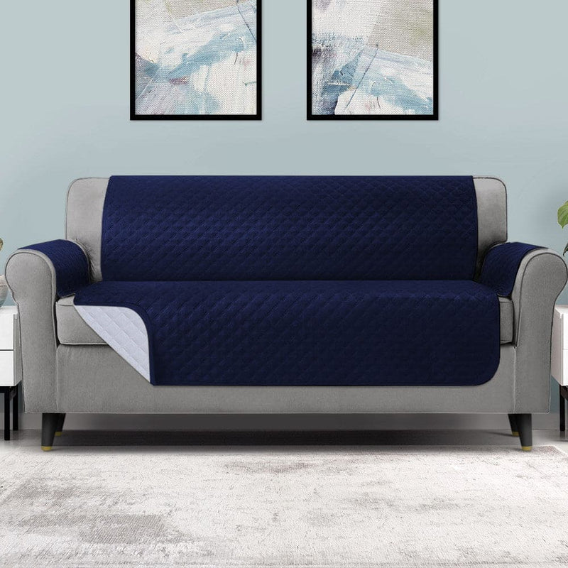 Artiss Sofa Cover Couch Covers 4 Seater 100% Water Resistant Navy