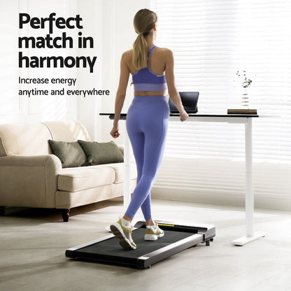 Artiss 400mm Treadmill Electric Walking Pad with 120cm Automatic Standing Desk
