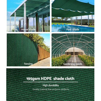 Instahut 90% Shade Cloth 1.83x20m Shade Cloth Sail Heavy Duty Shadecloth Garden Mesh Roll GR