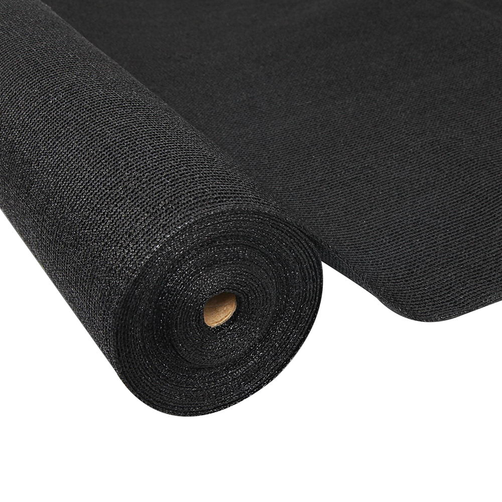 Instahut 70% Shade Cloth 3.66x30m Shade Cloth Sail Heavy Duty Shadecloth Garden Mesh Roll BK