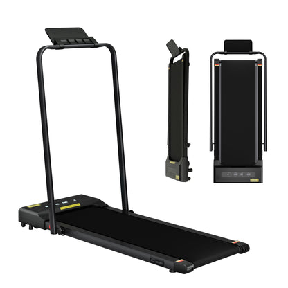 Everfit 2 in 1 Treadmill Electric Walking Pad Under Desk Home Gym Fitness 380mm Black