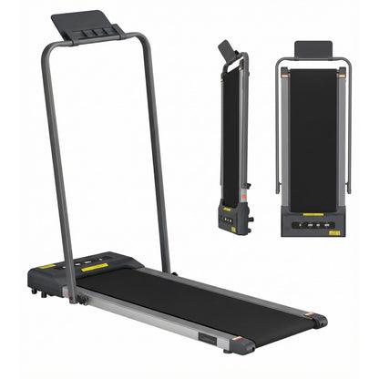 Everfit 2 in 1 Treadmill Electric Walking Pad Under Desk Home Gym Fitness 380mm Grey