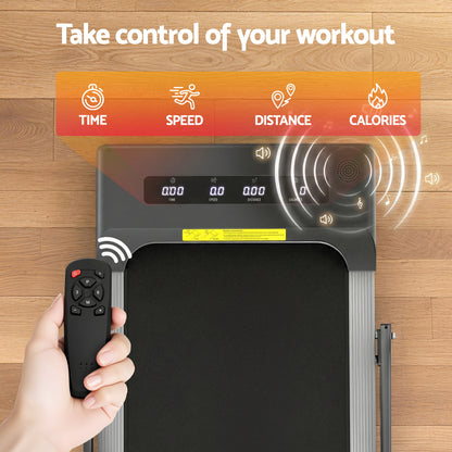 Everfit Treadmill Electric Walking Pad Under Desk Home Gym Fitness 380mm Grey