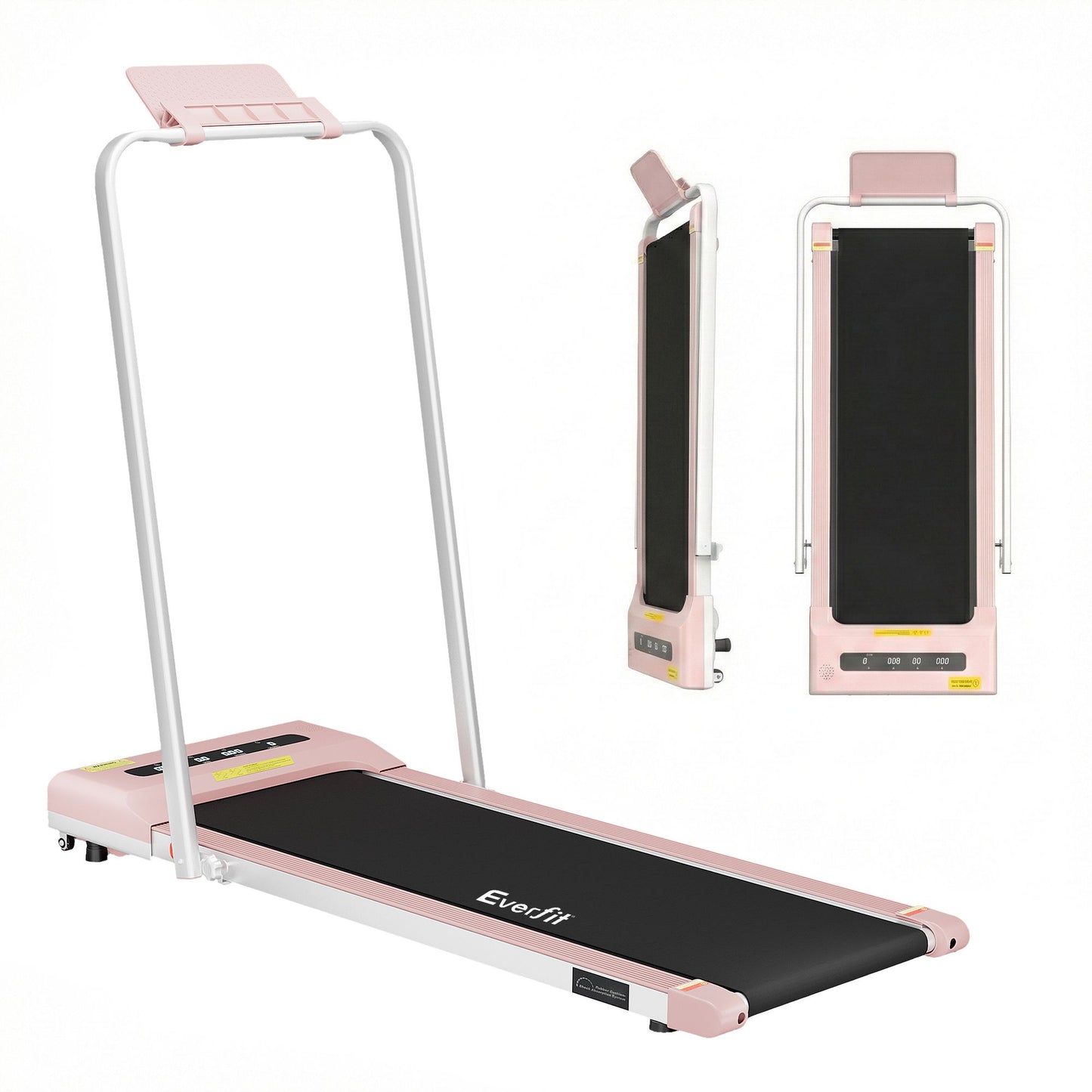 Everfit 2 in 1 Treadmill Electric Walking Pad Under Desk Home Gym Fitness 380mm Pink