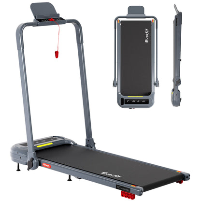 Everfit 3 in 1 Treadmill Electric Walking Pad with Incline Foldable for Home Gym Grey