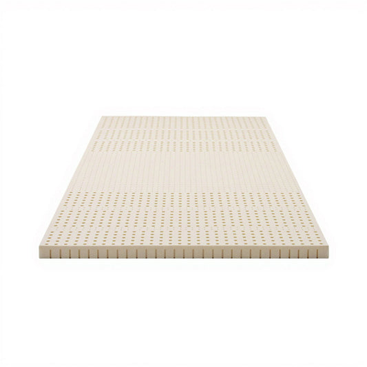 Giselle Bedding Latex Mattress Topper, 5cm Thick Cooling Bed Pad for Side Sleepers Pain Relief, 7 Zone Foldable Mat with Washable Cover for Guest Room Bedroom King Single