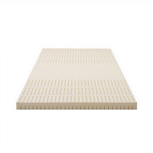 Giselle Bedding Latex Mattress Topper, 7.5cm Thick 7-Zone Pressure Relief Bed Pad with Washable Cover, Cooling Breathable Mat for Side Sleepers & Back Pain, Beige Single