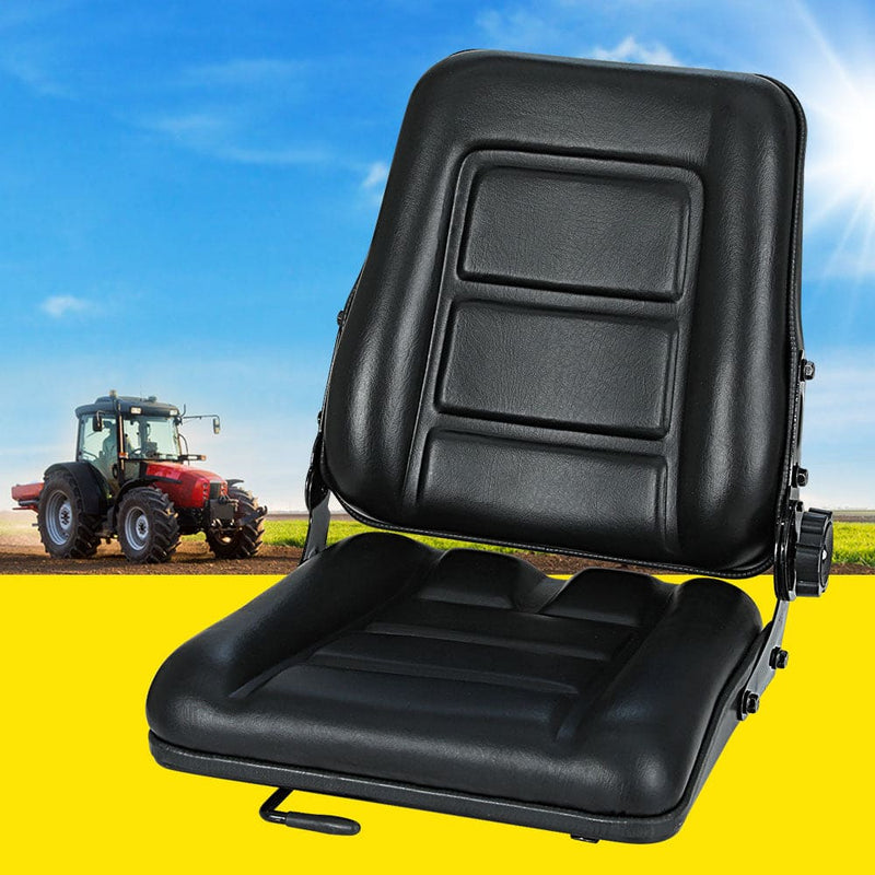 Giantz Tractor Seat Forklift Excavator Truck Backrest Chair Adjustable Universal