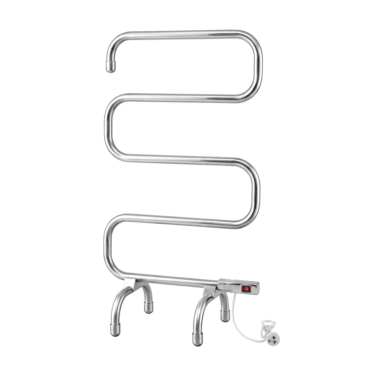 Devanti Electric Heated Towel Rail Rack 5 Bars Freestanding Clothes Dry Warmer