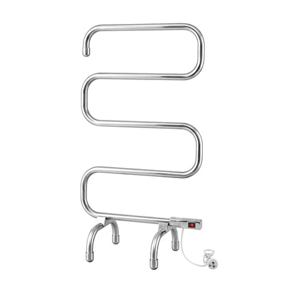 Devanti Electric Heated Towel Rail Rack 5 Bars Freestanding Clothes Dry Warmer