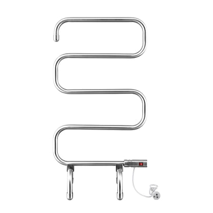 Devanti Electric Heated Towel Rail Rack 5 Bars Freestanding Clothes Dry Warmer