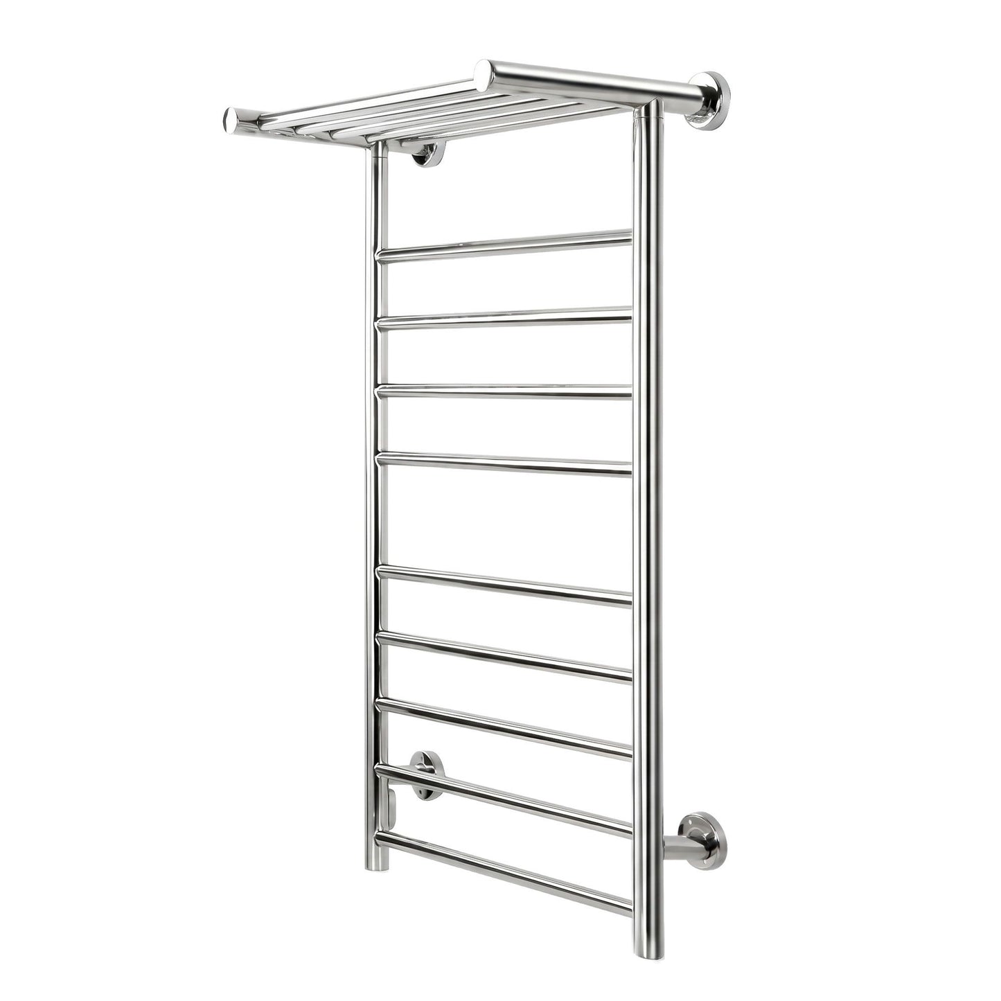 Devanti Electric Heated Towel Rail Rack 14 Bars Wall Mounted Clothes Dry Warmer