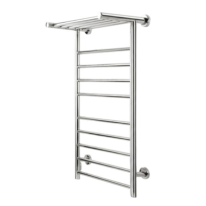 Devanti Electric Heated Towel Rail Rack 14 Bars Wall Mounted Clothes Dry Warmer