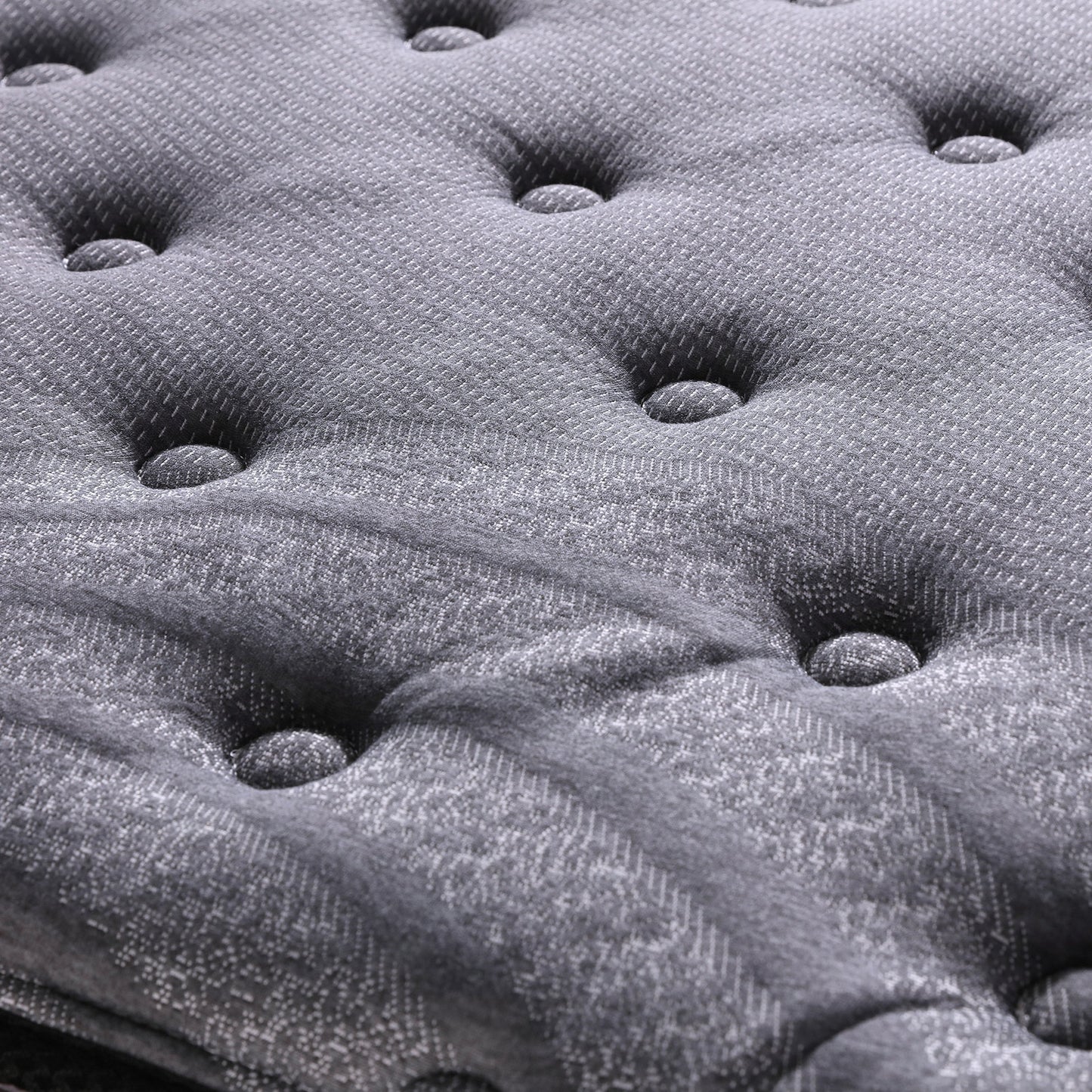 Casa Decor Bamboo Charcoal Mattress Pocket Spring Pillowtop 5 Zone 32cm Depth - Double - Charcoal