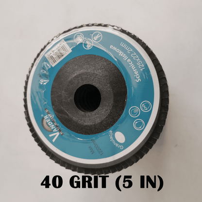 20 PCS 40 Grit Grinding Wheel 5'' 125MM Angle Grinder Flap Sanding Disc AU