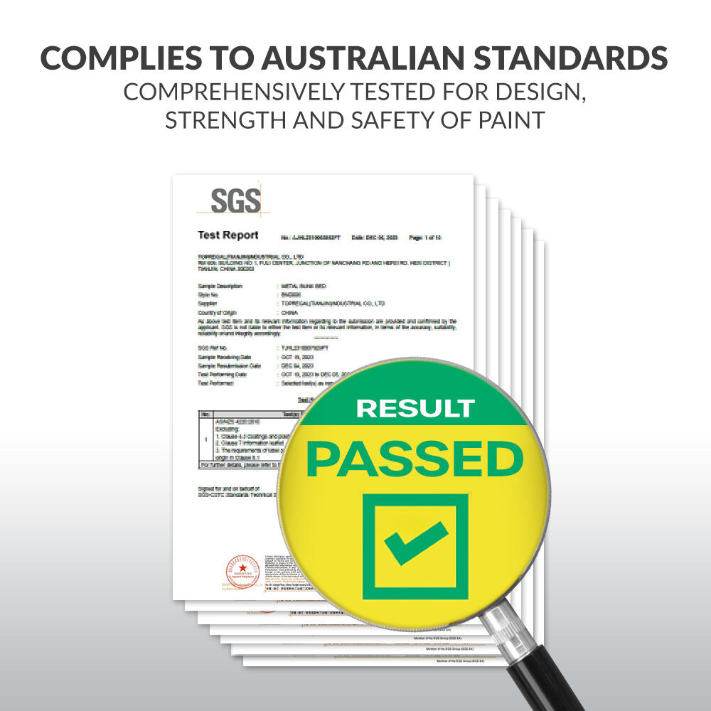 Kingston Slumber Metal Single over Double Bunk Bed Frame, Dark Matte Grey