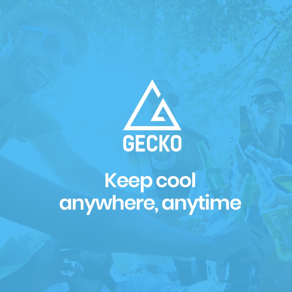 GECKO 95L Portable Upright Fridge and Freezer, 12V/24V for Camping, Caravans, Silver