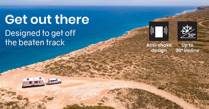 GECKO 95L Portable Upright Fridge, 12V/24V for Motorhome, Caravan, Black