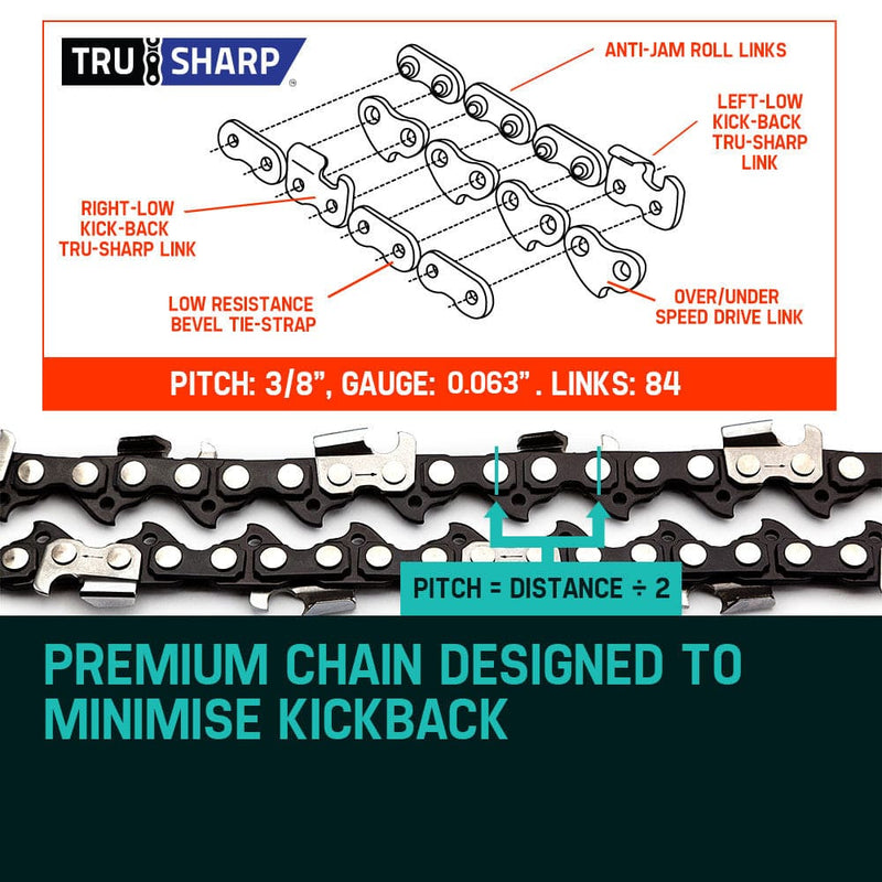 24 Baumr-AG Chainsaw Chain 24in Bar Replacement Suits 72CC 76CC 82CC Saws
