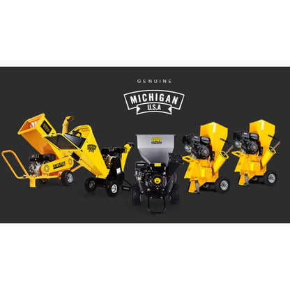 MICHIGAN 8HP 208cc Petrol Commercial Wood Chipper, Tree Mulcher - Raptor 1000