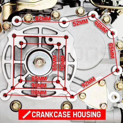 Baumr-AG 7HP DIESEL Stationary Engine 4 Stroke OHV Horizontal Shaft Motor