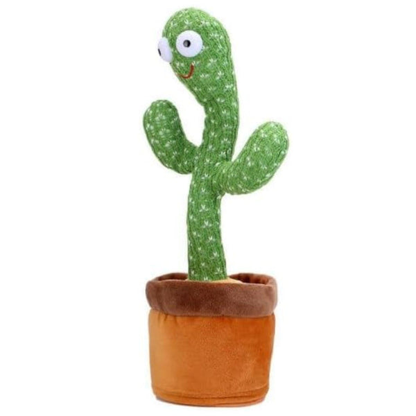 Gominimo Dancing Cactus Plush Toy Electronic Shake with Battery Operated Green