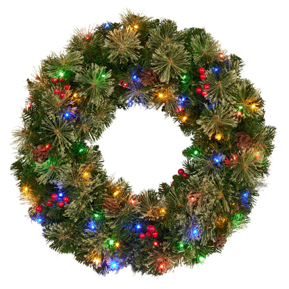 Christabelle 61cm Christmas Bristle with LED Lights Front Door Decoration Ornament