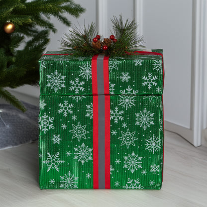 Christabelle Animated Elf in a Gift Box LED Lights Christmas Tree Decoration Ornament Xmas