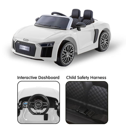 Kahuna Kahuna R8 Spyder Audi Licensed Kids Electric Ride On Car Remote Control - White