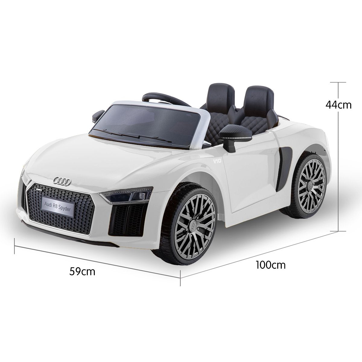 Kahuna Kahuna R8 Spyder Audi Licensed Kids Electric Ride On Car Remote Control - White