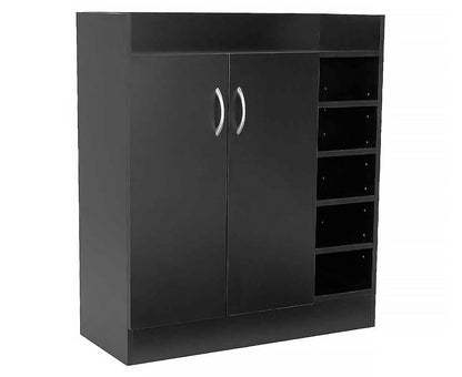 Sarantino 21 Pairs Shoe Cabinet Rack Storage Organiser 80 x 30 x 90cm in Black