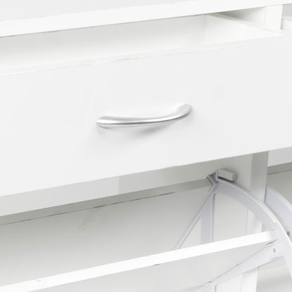Sarantino 24 Pairs Shoe Cabinet Storage White Drawers Chest 1200 x 240 x 920 in White