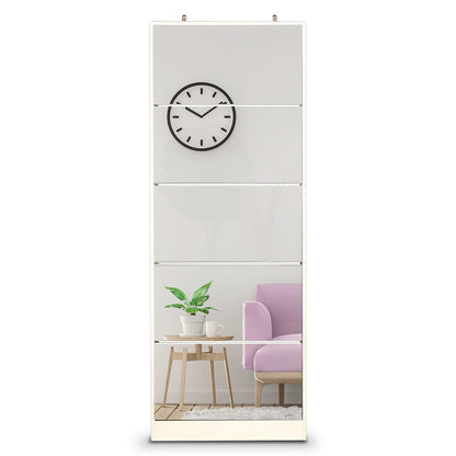 Sarantino 24 Pairs Shoe Cabinet Rack Storage Cupboard Organiser Shelf 5 Level Drawers