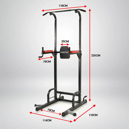 Powertrain Power Tower J06 Multifunction Strength Training Station with Pull-Up Bar Leg Raise Station Dip Bar