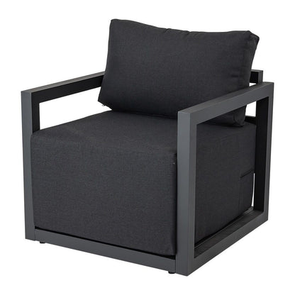 Alfresco 7-Seat Garden Lounge Set – Charcoal Grey