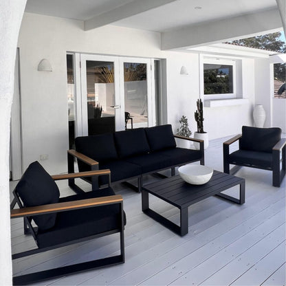 5 Seater Grandeur Lounge Suite – Charcoal Grey