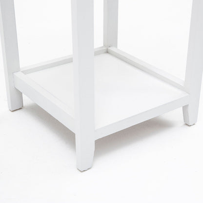 2X Bedside Table Drawer Vintage Side Table Storage Cabinet Bedroom VALERIE WHITE