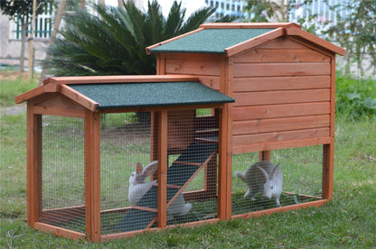 YES4PETS 146cm Rabbit Hutch Metal Run Wooden Cage Guinea Pig Cage House