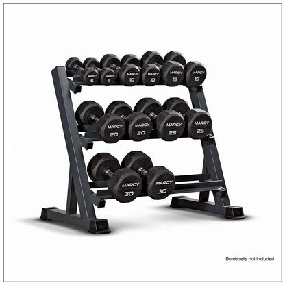 3-Tier Dumbbell Holder Rack Multilevel Weight Storage Organizer for Home Gym