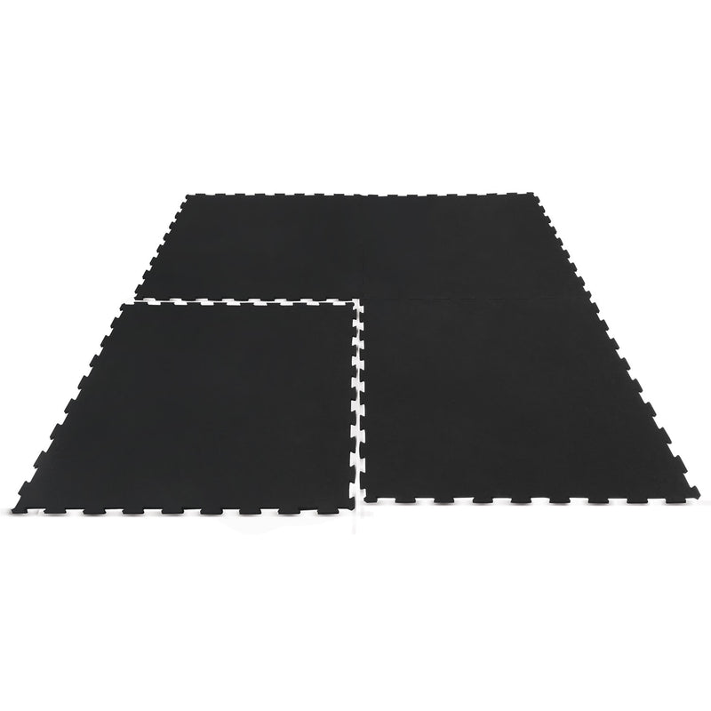 CORTEX 10mm Commercial Interlocking Rubber Gym Tile Mat (1m x 1m) - Set of 25