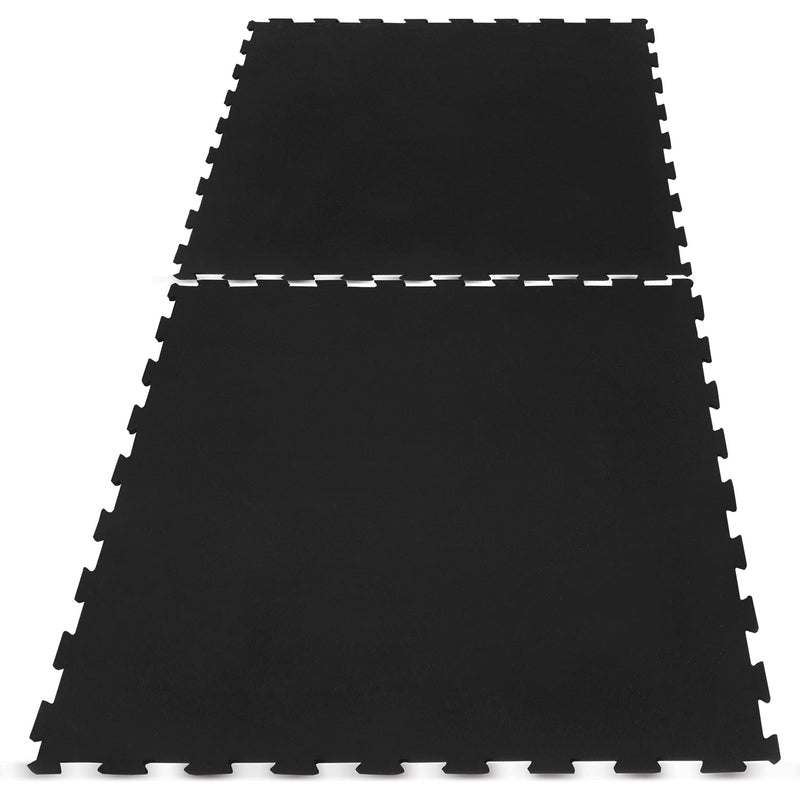 CORTEX 10mm Commercial Interlocking Rubber Gym Tile Mat (1m x 1m) - Set of 9