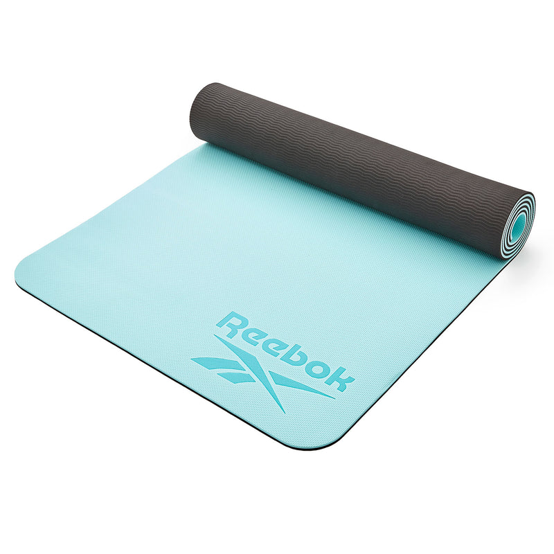Reebok Double Sided Yoga Mat 1.76m*0.61m*6mm in Blue